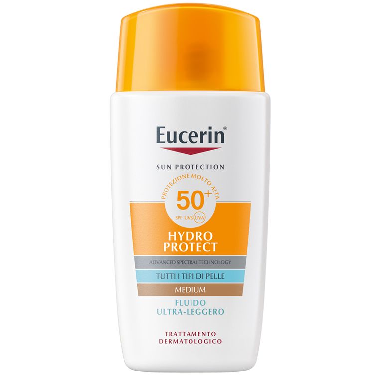 eucerin sun fluido ultra leggero tinted spf50+ 50 ml