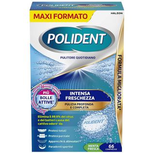 POLIDENT INTENSA FRESCHEZZA PULITORE QUOTIDIANO 66 COMPRESSE