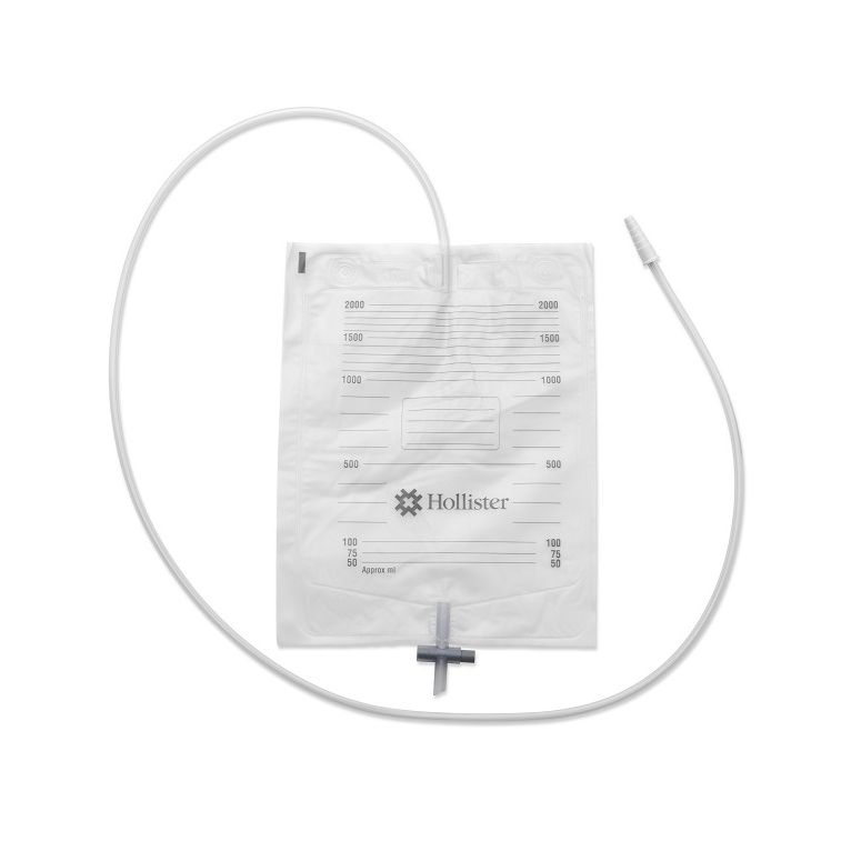 sacca urina da letto hollister con antireflusso e rubinettodi scarico tubo 130 cm 30 pezzi