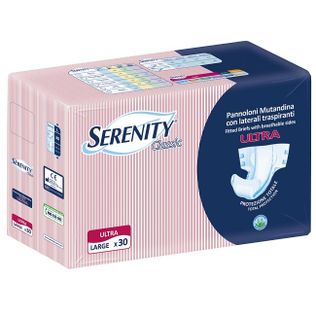 PANNOLONE A MUTANDINA SERENITY CLASSIC ULTRA ALOE LARGE 30 PEZZI