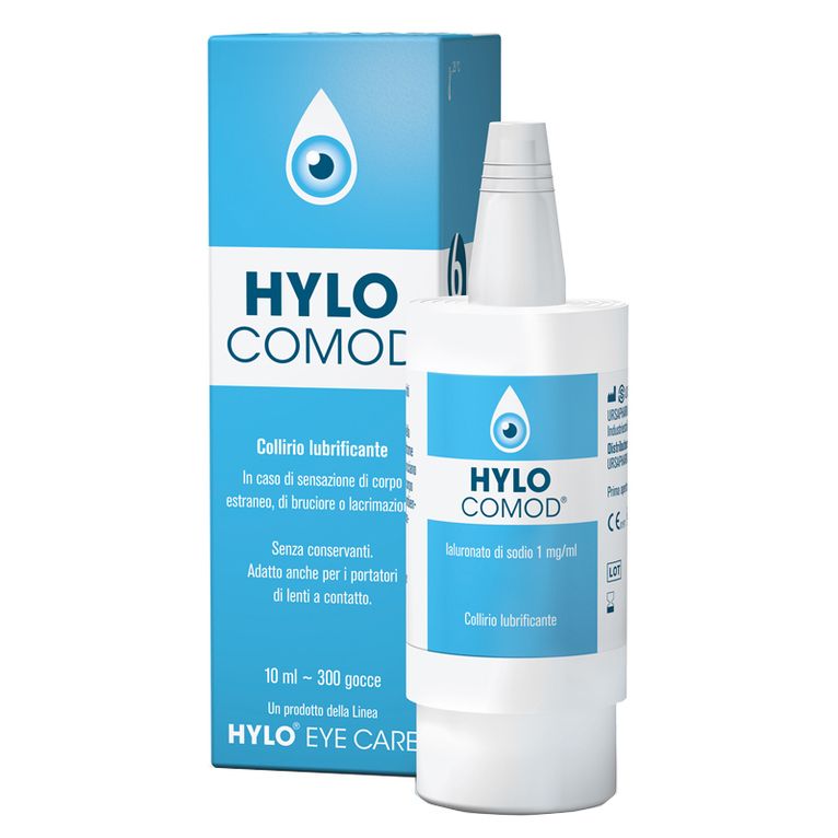 hylo-comod gocce oculari ialuronato di sodio 0,1%  flaconcino 10 ml