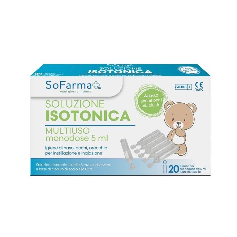 soluzione salina 0,9% 20 flaconi 5 ml sofarmapiu'