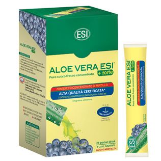 ESI ALOE VERA SUCCO + FORTE MIRTILLO 24 POCKET DRINK