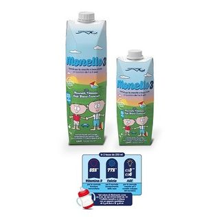 MONELLO 3 FORMULA PER LA CRESCITA A BASE DI LATTE PER BAMBINI DA 1 A 3 ANNI LIQUIDO 1 LITRO