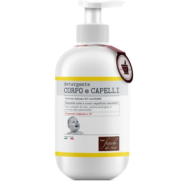 fiocchi di riso detergente corpo/capelli camomilla 400 ml