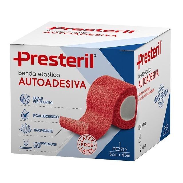 benda-elastica-autoadesiva-latex-free-presteril-cm-5x45-m-tesi-rosso