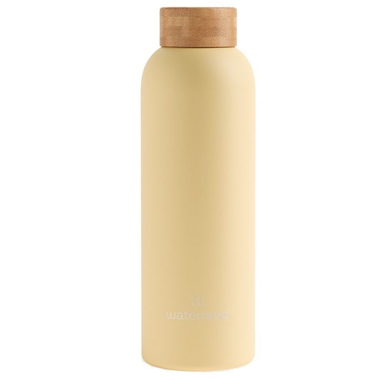 waterdrop bottiglia acciaio pastel yellow matt da 600 ml