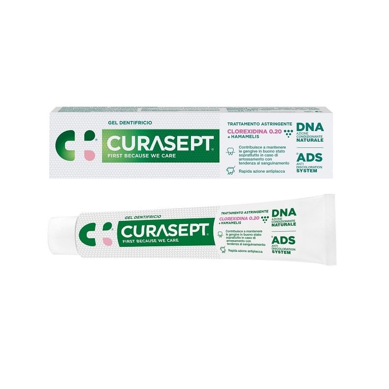 curasept gel dentifricio ads dna trattamento astringente 75ml
