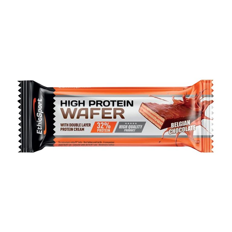 high protein wafer belgian chocolate barretta proteica 35 g