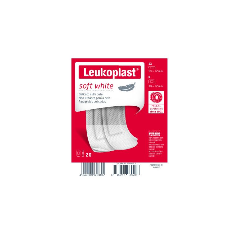 leukoplast soft white 20 pezzi assortiti