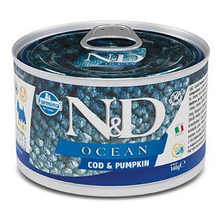 N&D DOG OCEAN CODFISH & PUMPKIN 140 G