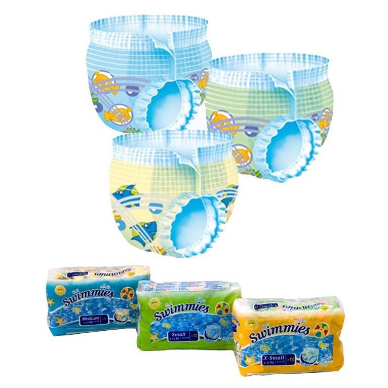 swimmies pannolino pants s3 12 kg+ taglia m 11 pezzi