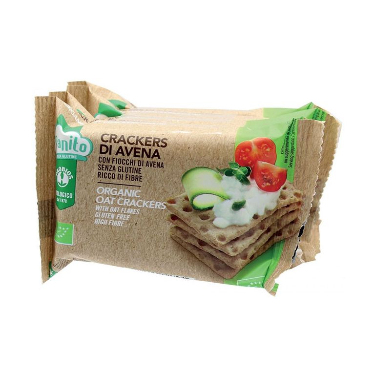 probios bio crackers avena con fiocchi di avena 4 x 35 g