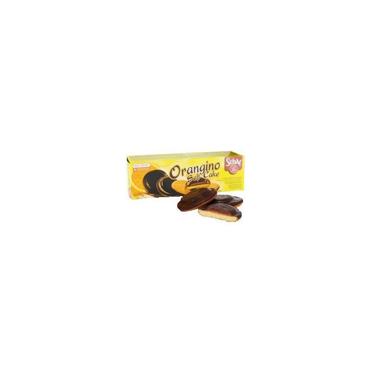 schar orangino biscotti con ripieno al gusto di arancia ricoperti con cioccolato 150 g