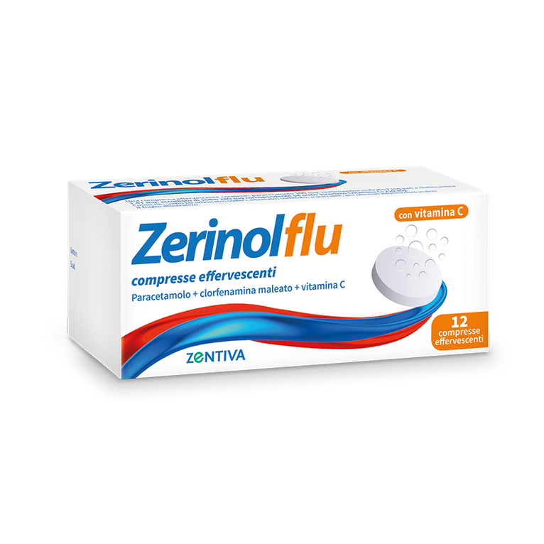 zerinolflu 12 cpr effervescenti 300 mg + 2 mg + 250 mg