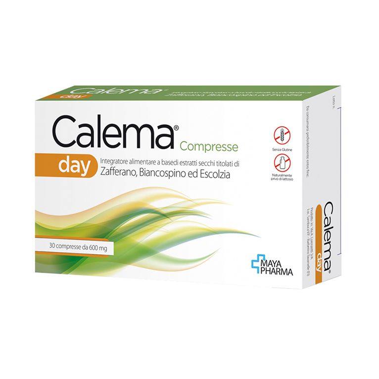 calema day 30 compresse da 600 mg senza glutine naturalmenteprivo di lattosio