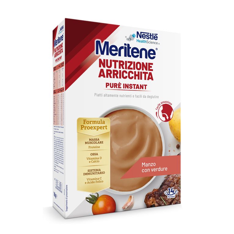 meritene pure' instant manzo con verdure 1 kg