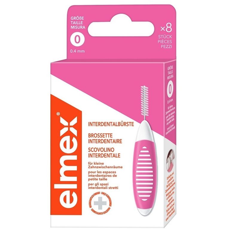 elmex interdental brush pink 0,4mm 8 pezzi