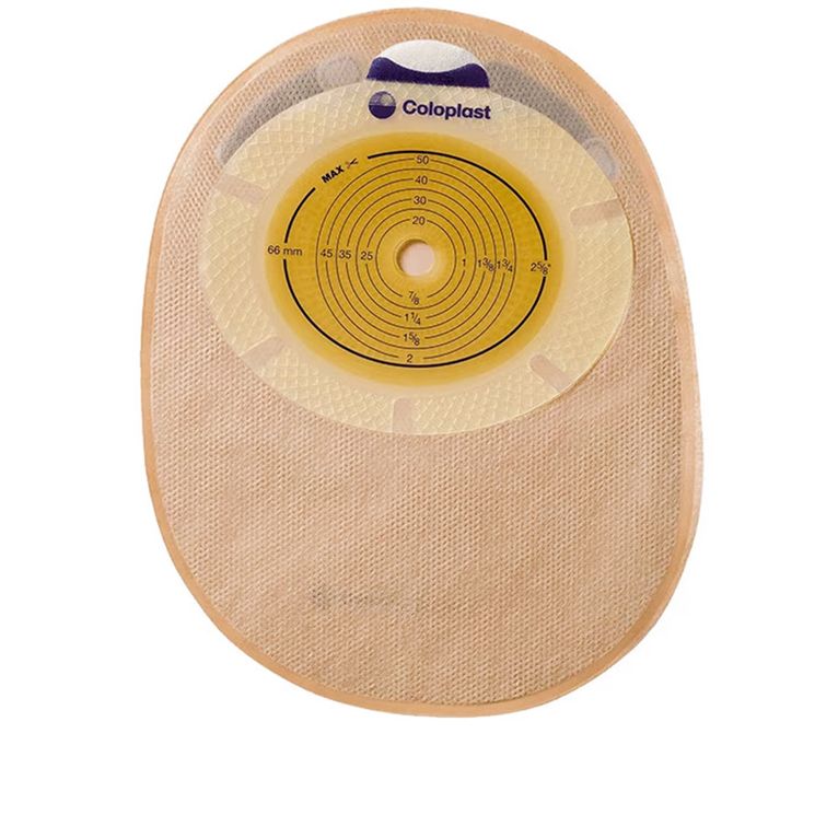 sacca per colostomia chiusa convex light ricoperta in tnt foro ritagliabile 15/43 midi capacita' 500ml 10 pezzi