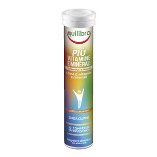 PIU' VITAMINE E MINERALI GUSTO LEMON LIME 20 COMPRESSE EFFERFESCENTI