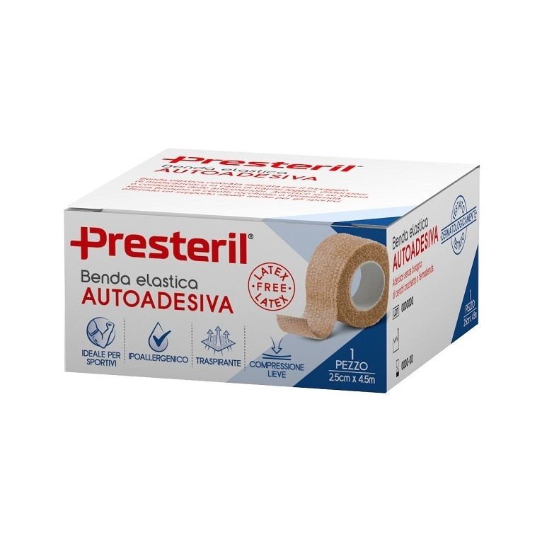 benda elastica autoadesiva latex free presteril cm 2,5x4,5 mtesi skin