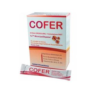 COFER 20 STICK OROSOLUBILI DA 1,6 G GUSTO COLA