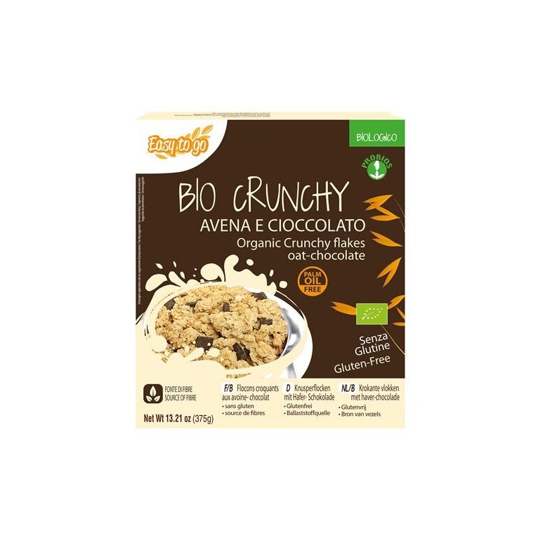 easy to go bio crunchy avena e cioccolato 375 g