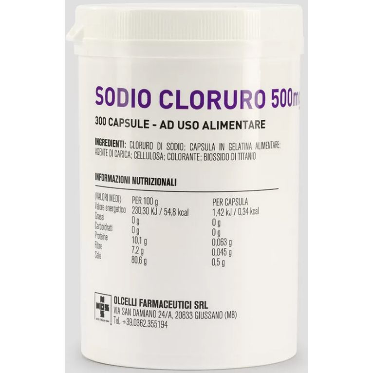 sodio cloruro 300 capsule 500mg