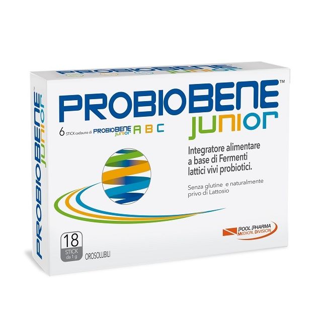 probiobene-junior-18-stick-orosolubili-da-1-g-senza-glutinenaturalmente-privo-di-lattosio