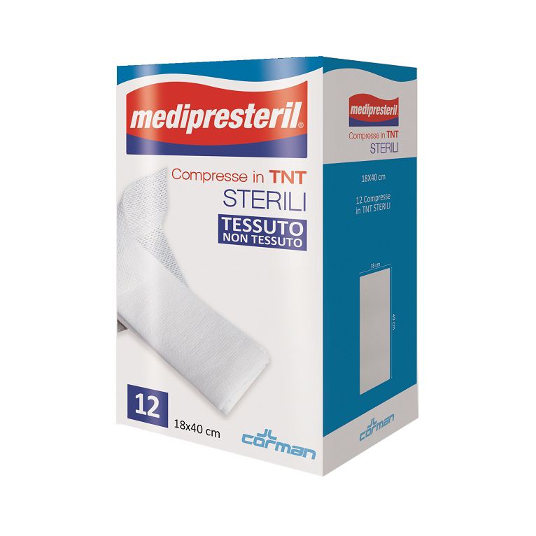 compresse sterili tnt medipresteril 18x40 cm 12 pezzi