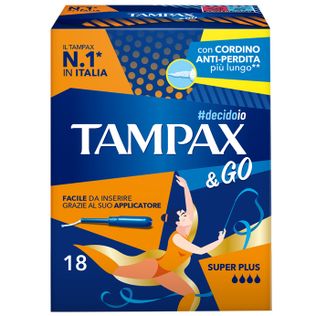 TAMPAX &GO SUPER PLUS 18 PEZZI