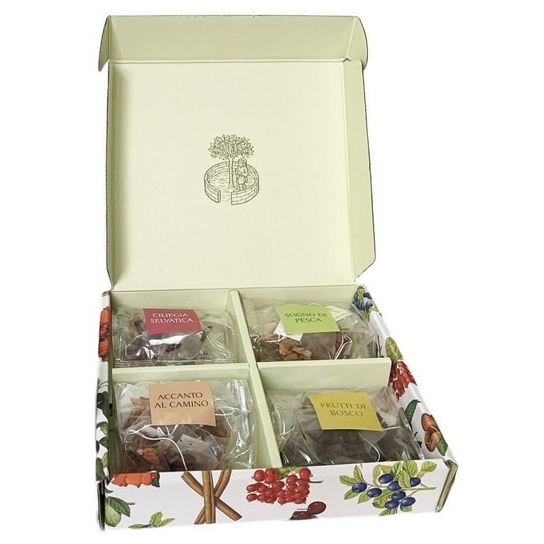 infusi piramidali scatola regalo 24 bustine