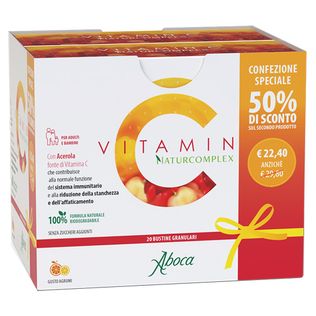 VITAMIN C NATURCOMPLEX 20 BUSTINE GRANULARI CONFEZIONE SPECIALE 1+1