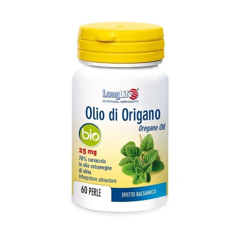 longlife olio origano bio 60 perle di gelatina