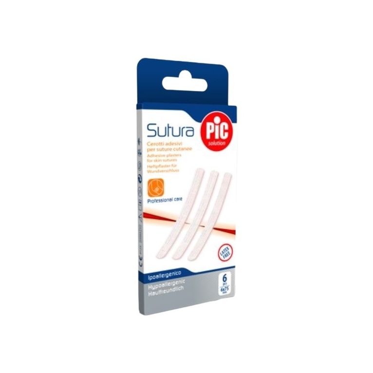 cerotto per sutura pic solution 12x100 mm 6 pezzi