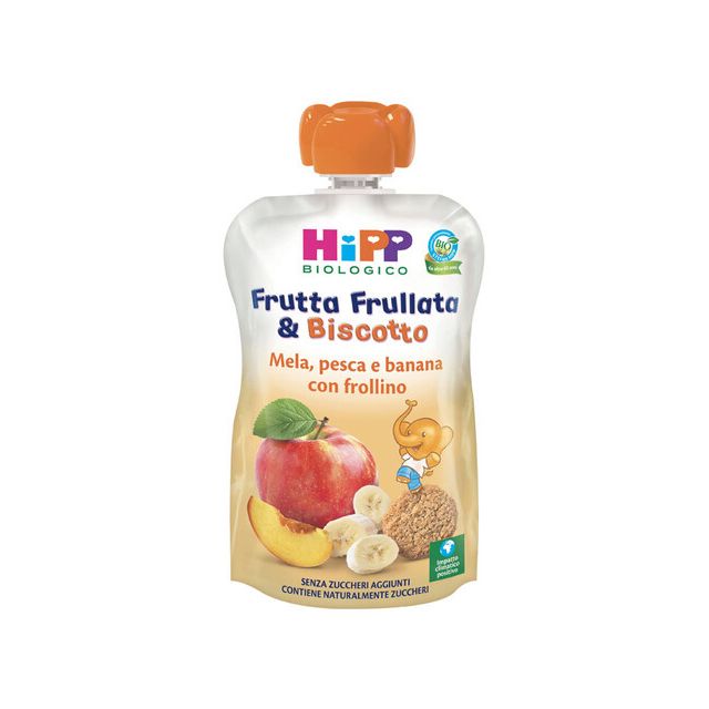 hipp-bio-frutta-frullata-and-biscotto-mela-pesca-banana-frollino-90-g