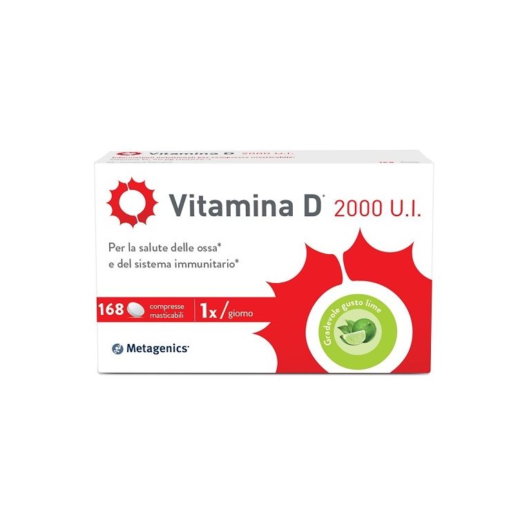 vitamina d 2000 ui 168 compresse masticabili