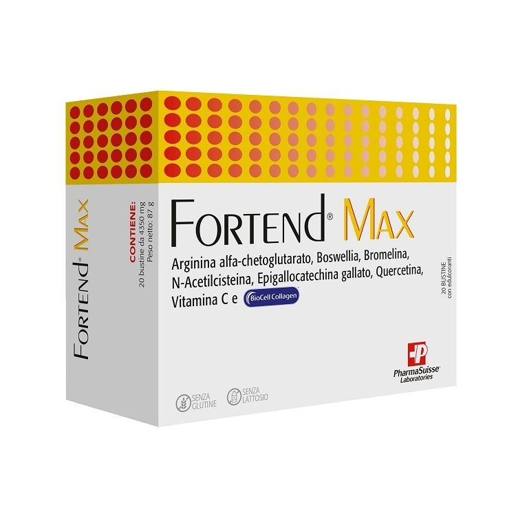 fortend max 20 bustine senza glutine e lattosio