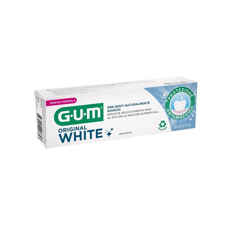 gum original white dentifricio sbiancante 75 ml nuova formula