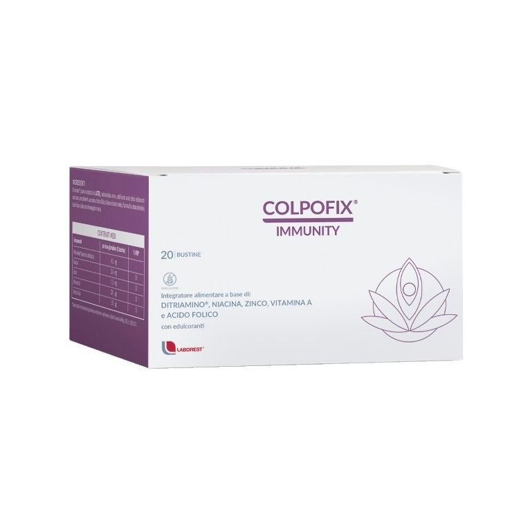 colpofix immunity 20 bustine senza glutine con edulcoranti