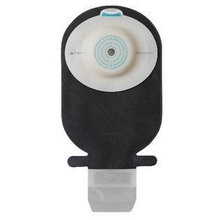 SACCA ILEOSTOMIA SENSURA MIO CONVEX SOFT RIVESTIMENTO NERO APERTURA ISPEZIONABILE MIDI FORO RITAGLIABILE 15-33 10 PEZZI