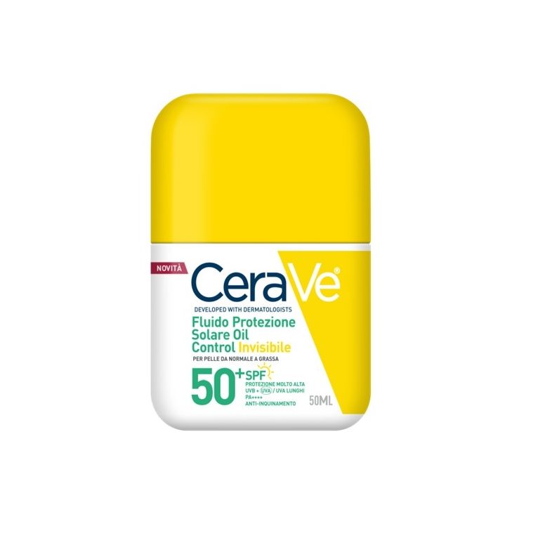 cerave fluido protezione solare oil control invisibile spf50+ 50 ml