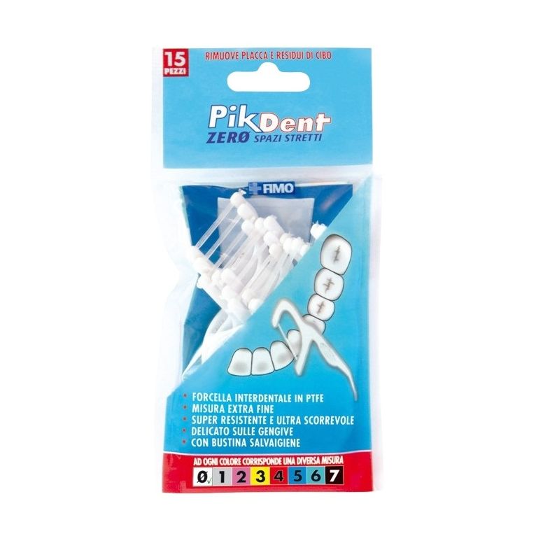 pikdent zero spazi stretti 15 forcelle interdentali