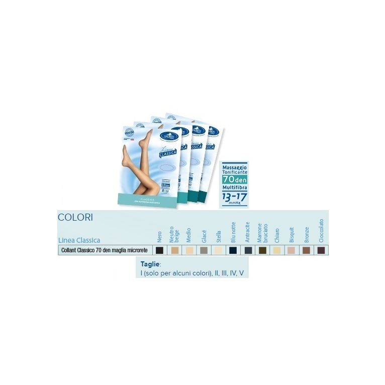 sauber collant 70 denari maglia microrete neutro beige 1 linea classica