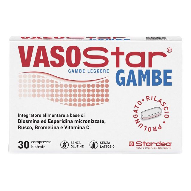 vasostar-gambe-30-compresse-bistrato-senza-glutine-senza-lattosio