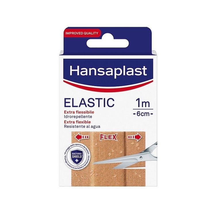 cerotto in striscia hansaplast elastic extra flessibile 6 cmlunghezza 1 m 10 pezzi