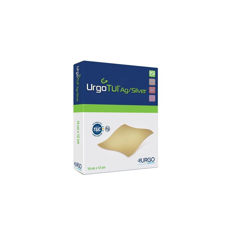 medicazione sterile urgotul ag/silver 10x12 cm 5 pezzi