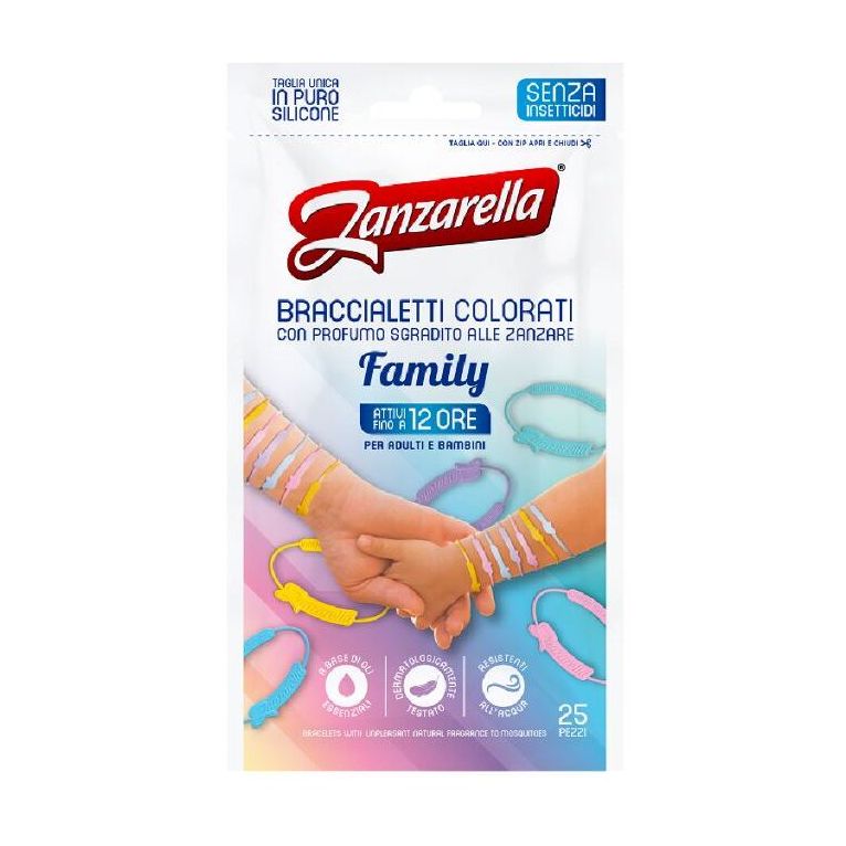 zanzarella braccialetti family 25 pezzi