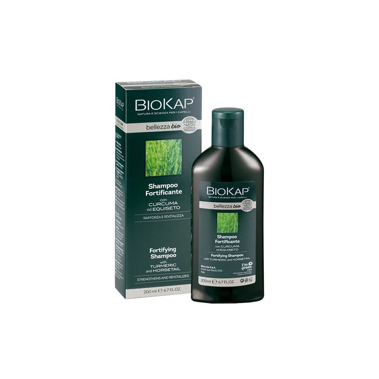 biokap bellezza bio shampoo fortificante cosmos ecocert 200ml biosline
