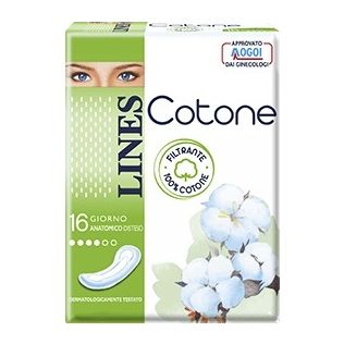 LINES COTONE NON ULTRA ANATOMICI DISTESI 16 PEZZI